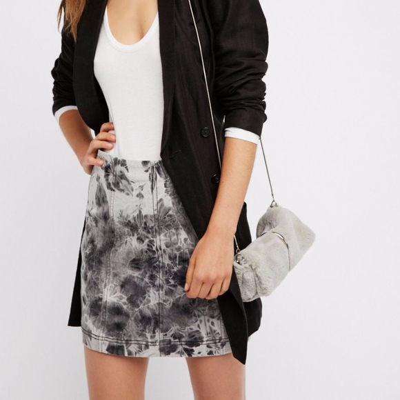 Free People Dresses & Skirts - Free People | Black and White Tie Dye Skirt